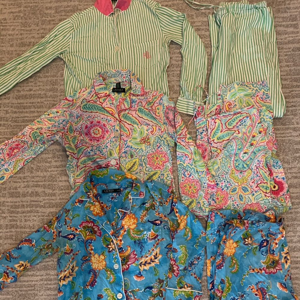 Ralph Lauren pajamas 3 set
